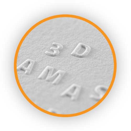 Embossing and debossing for packaging box finishing