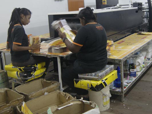 Packaging Gluing Department