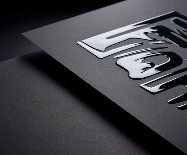Spot UV and coating finish on a printed box