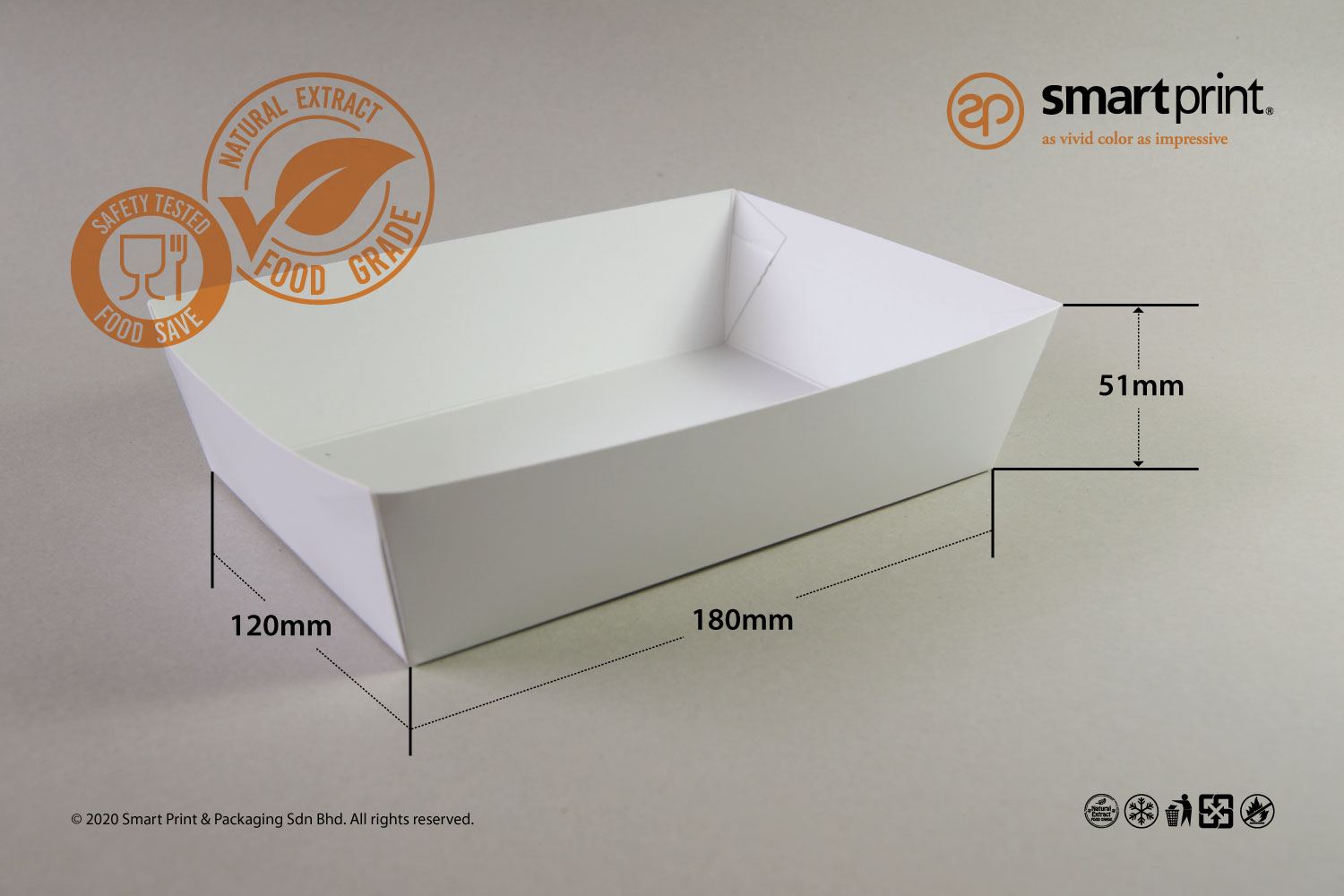 Custom food packaging box size option 6