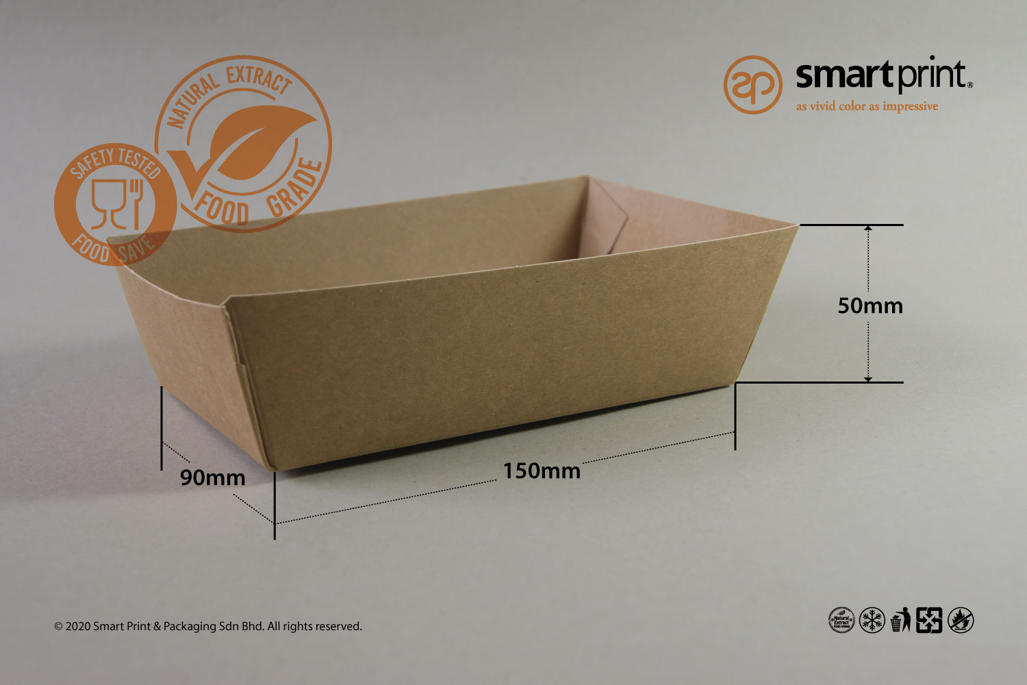 Custom food packaging box size option 7
