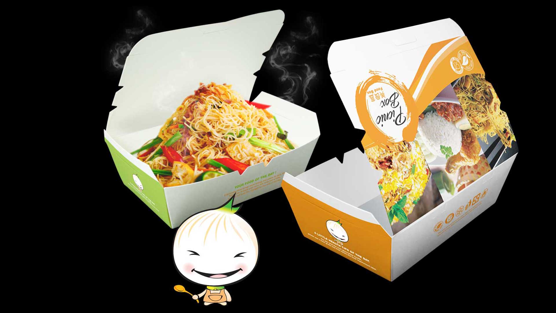 Custom printed food packaging box design