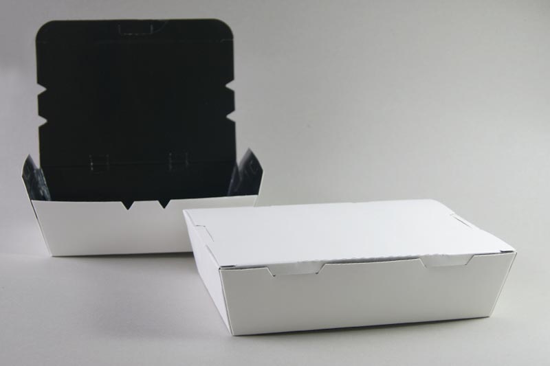 Patterned food packaging box sample