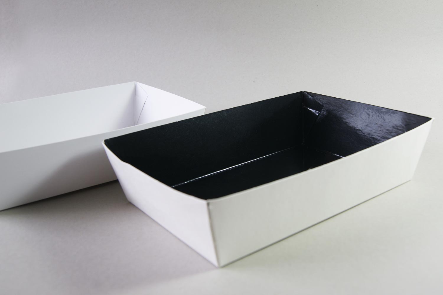 Food packaging box tray