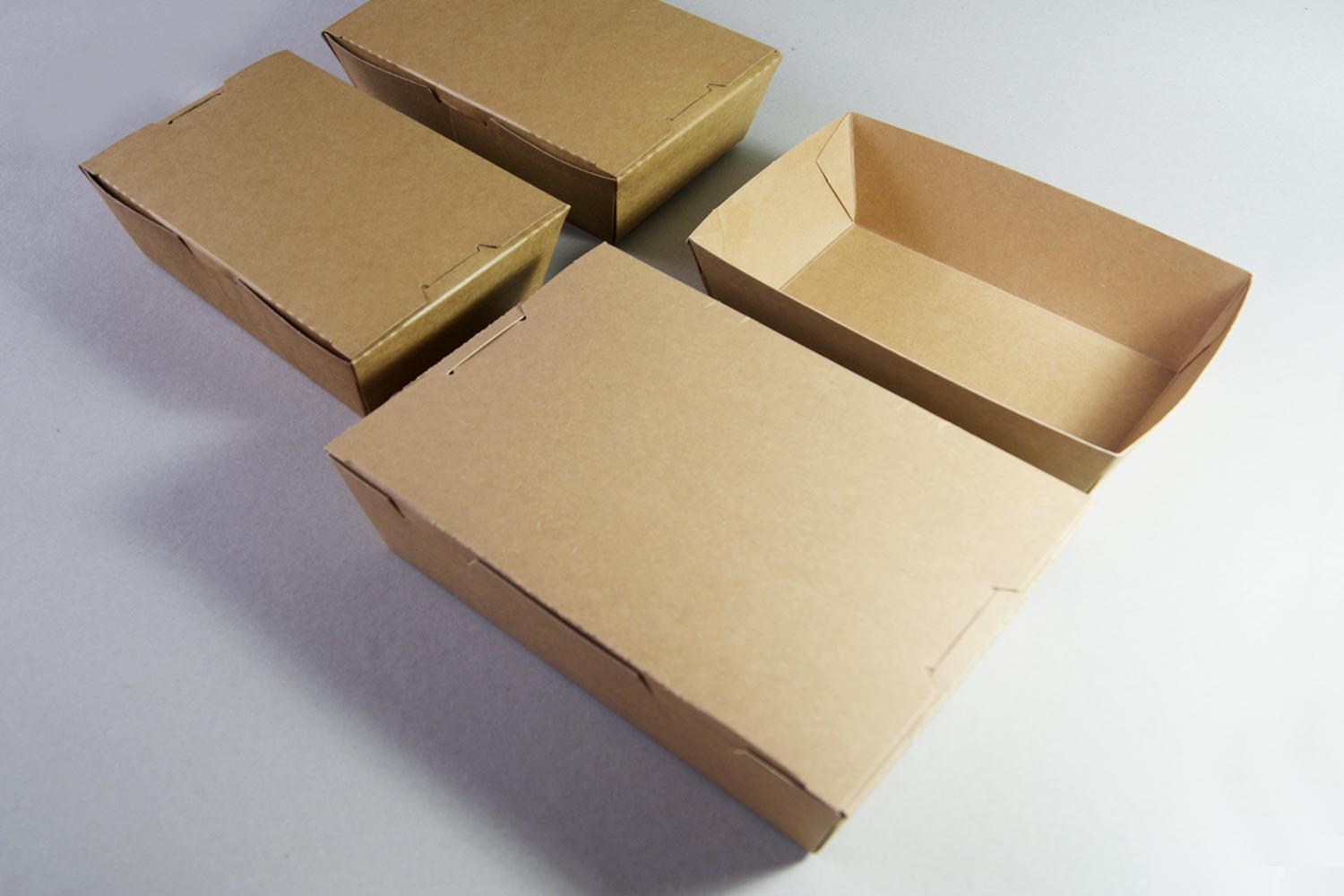 Kraft food packaging box sample